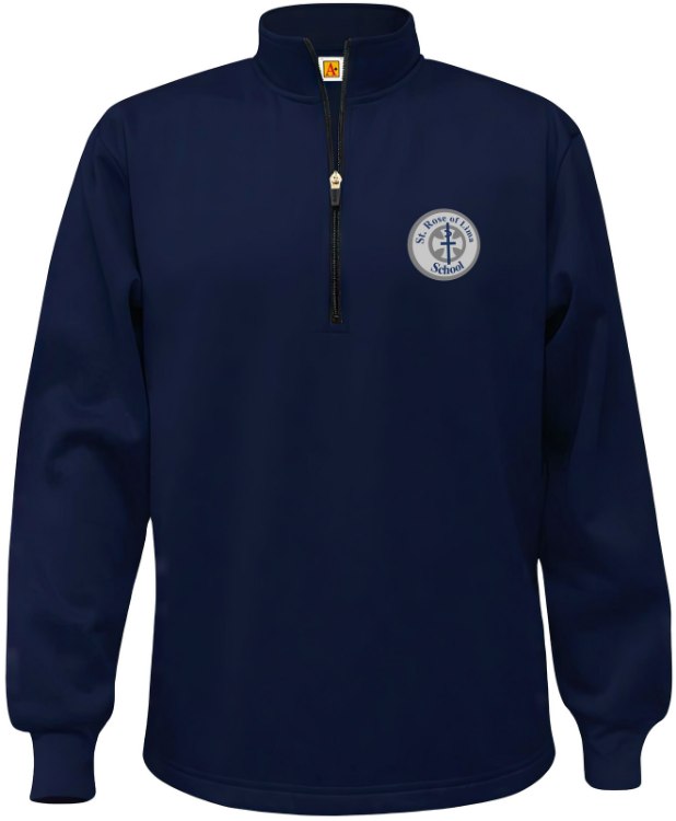 Picture of YXL Perfor Navy SRL Fleece Quarter-Zip Sweatshirt